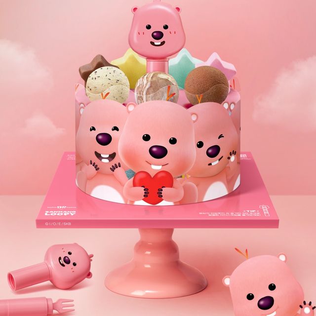 【韓国バスキンロビンス(サーティワン)】かわいさ全開!14フレーバー入り「ハッピー・ザンマンルーピー」新年ケーキ登場