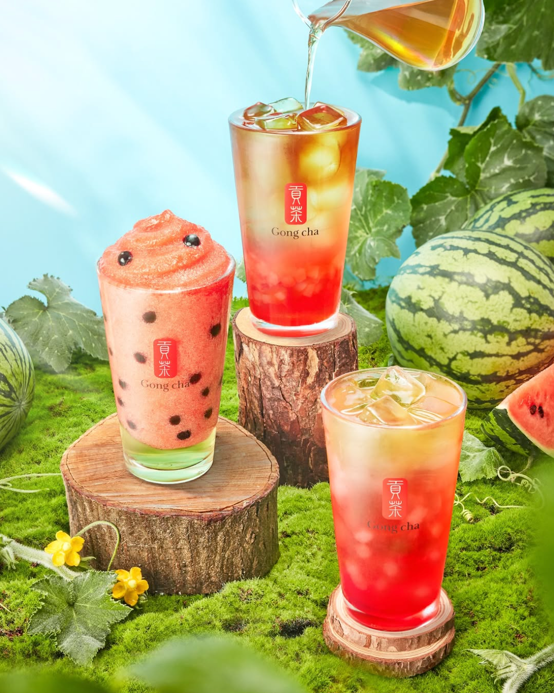 【韓国カフェ最新】ごんちゃ「スイカシャワー」3種が登場！2025年夏限定の“수박샤워”を飲み比べ【注文フレーズ付き】
