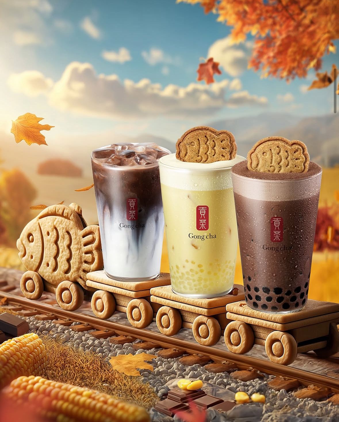 【韓国ゴンチャ】たい焼き風ドリンク「붕어다냥」登場🐟✨ かわいさと味で話題沸騰！