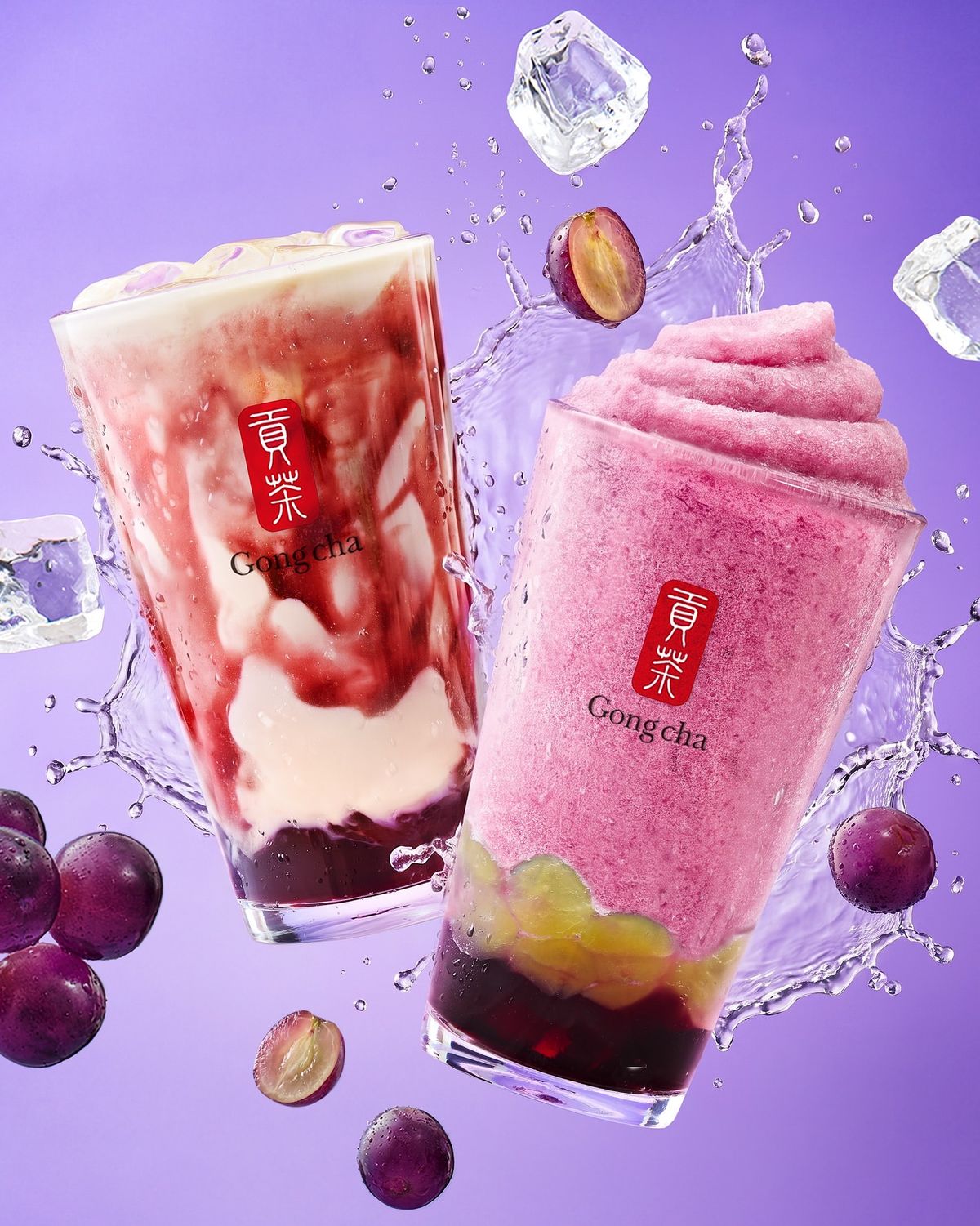 【韓国ゴンチャ】葡萄好き必見!新作「ポドマルラン」ドリンク2種が新登場🍇