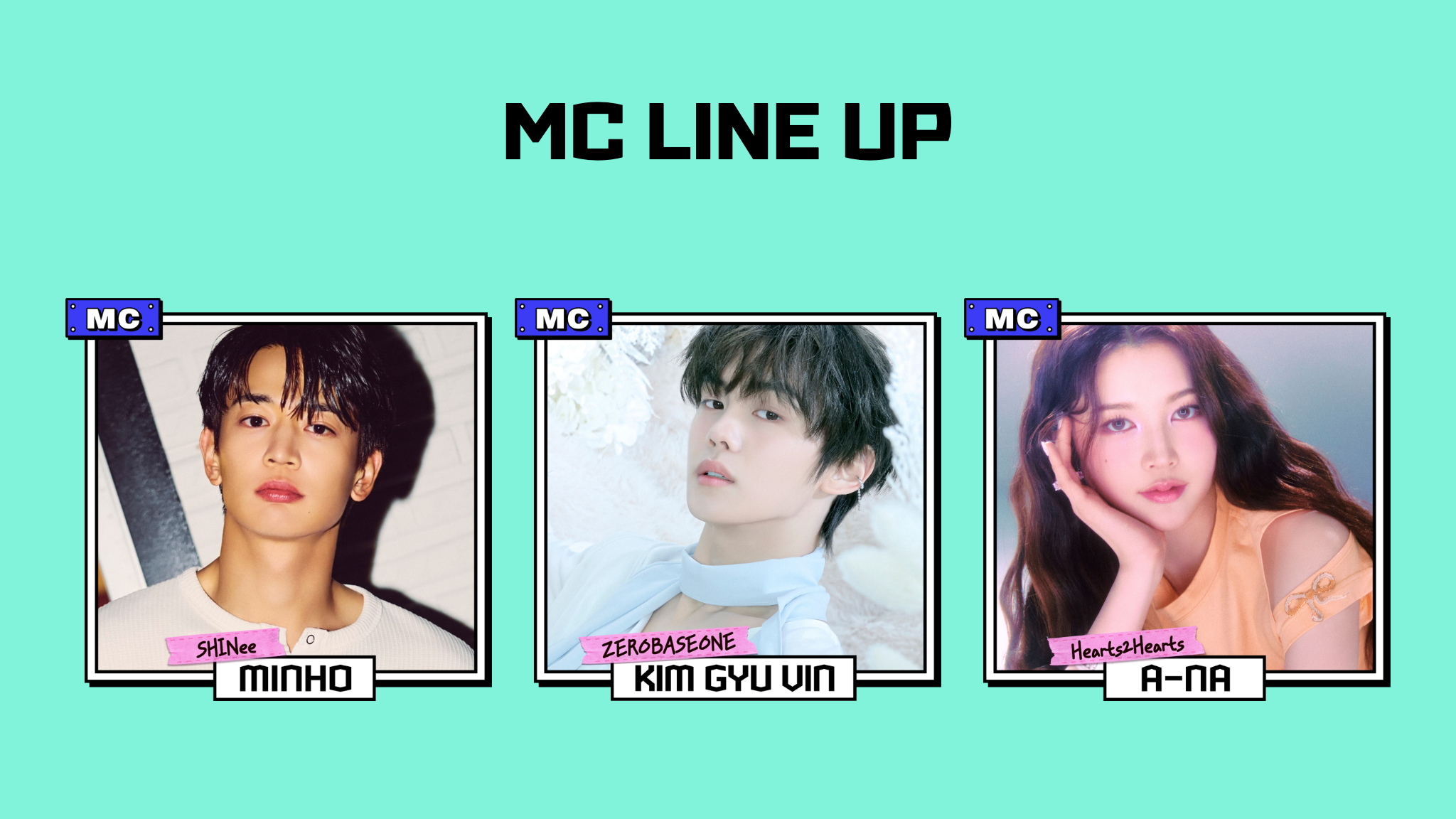 MINHO、KIM GYU VIN、A-NAが豪華共演！『2025 Show! 音楽中心 in JAPAN』MC陣発表＆チケット先行販売中