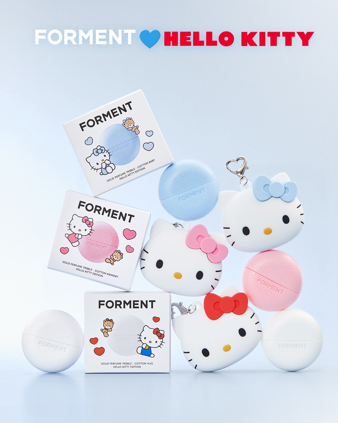 FORMENT×ハローキティの練り香水に新作「コットンベビー」登場！発売日や全3種の香りを解説💙