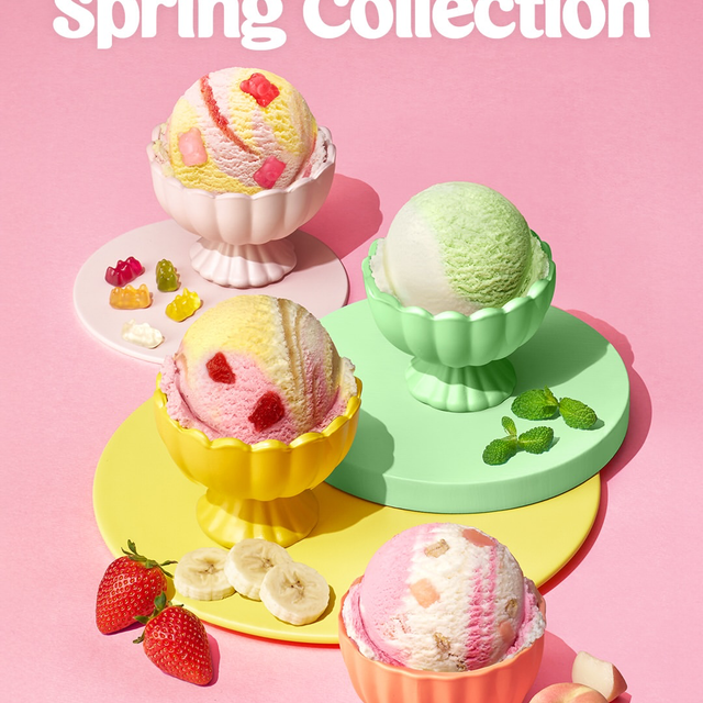 【韓国現地レポ】韓国サーティワンに春が来た!糖質オフや桃×ヨーグルトなど「Spring Collection」4種が可愛すぎる♡