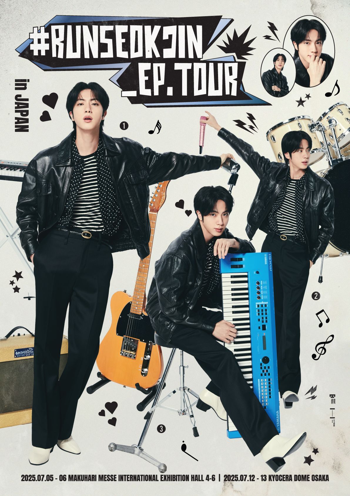 BTS・JIN、初の来日ファンコンサートツアー開催決定！『#RUNSEOKJIN_EP.TOUR in JAPAN』詳細発表