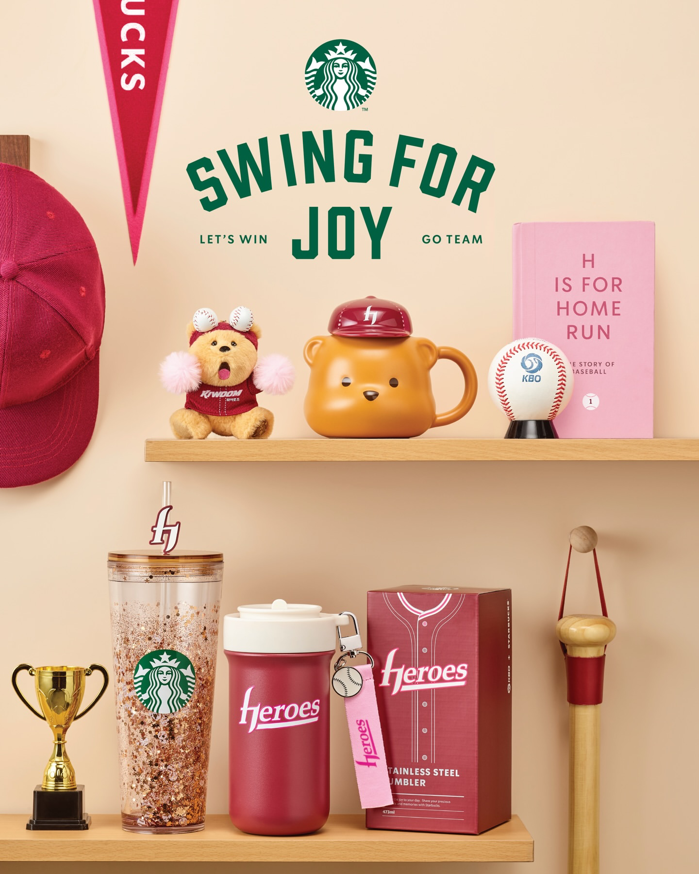 【韓国スタバ】野球ファン必見！KBOコラボの限定グッズが登場⚾️推し球団のアイテムで応援を盛り上げよう✨