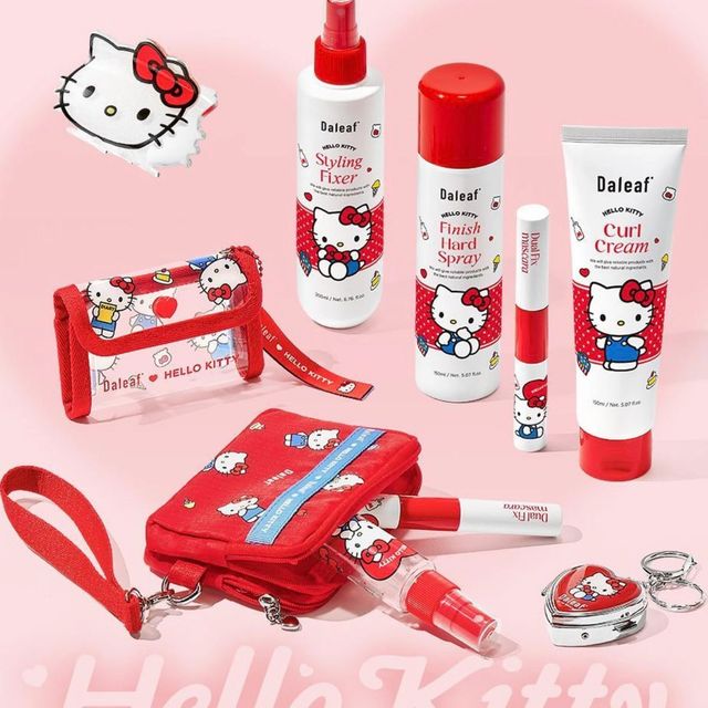 韓国ヘアケア「Daleaf×ハローキティ」コラボ登場!限定ポーチやミラー付きキーリングなど豪華特典に注目♡