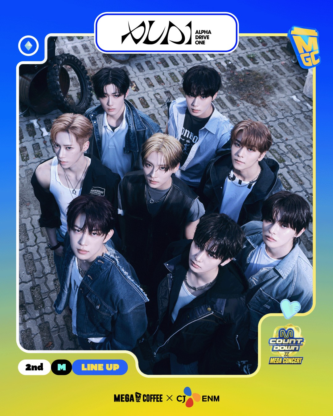 MEGA COFFEE × M COUNTDOWN！「MEGA CONCERT」第2弾ラインナップにALPHA DRIVE ONEが登場