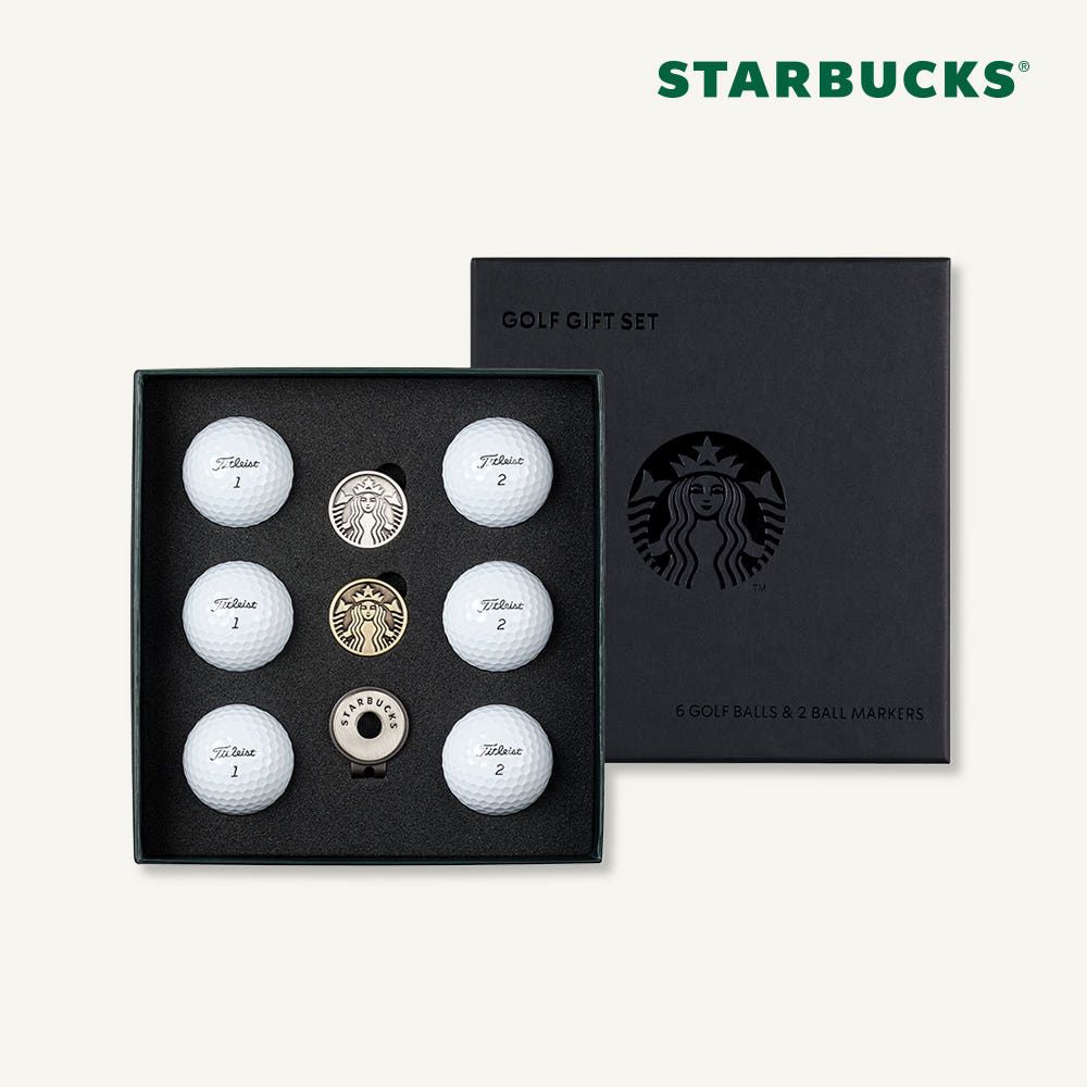 ゴルフ 【韓国限定】STARBUCKS ベアリスタ ゴルフ ボールポーチ