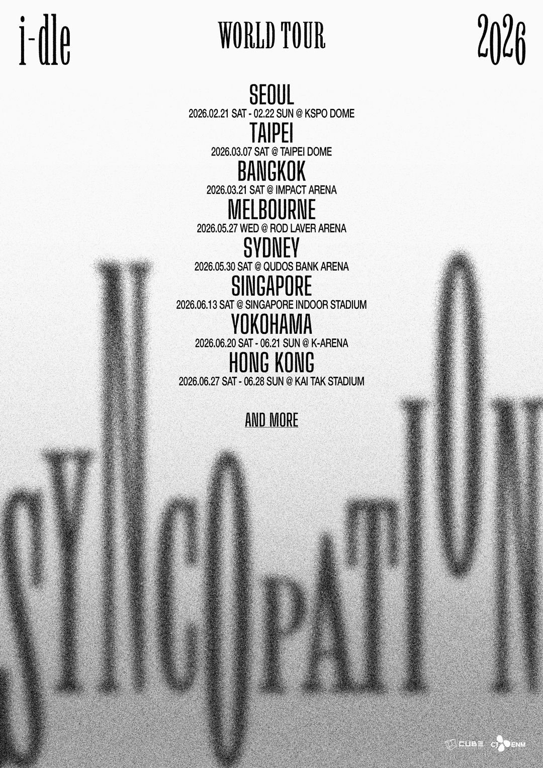 i-dle、2026年ワールドツアー『Syncopation』開催決定！来年6月に日本公演も