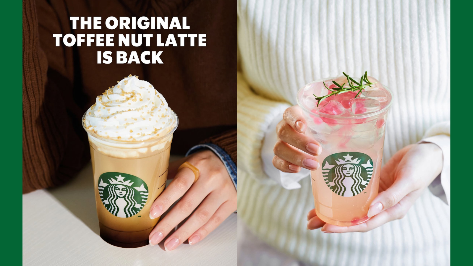 韓国スタバ｜冬の新作ドリンク「ピンクポップ カモミールリラックサー」＆「トフィーナッツラテ」登場🎀☕️
