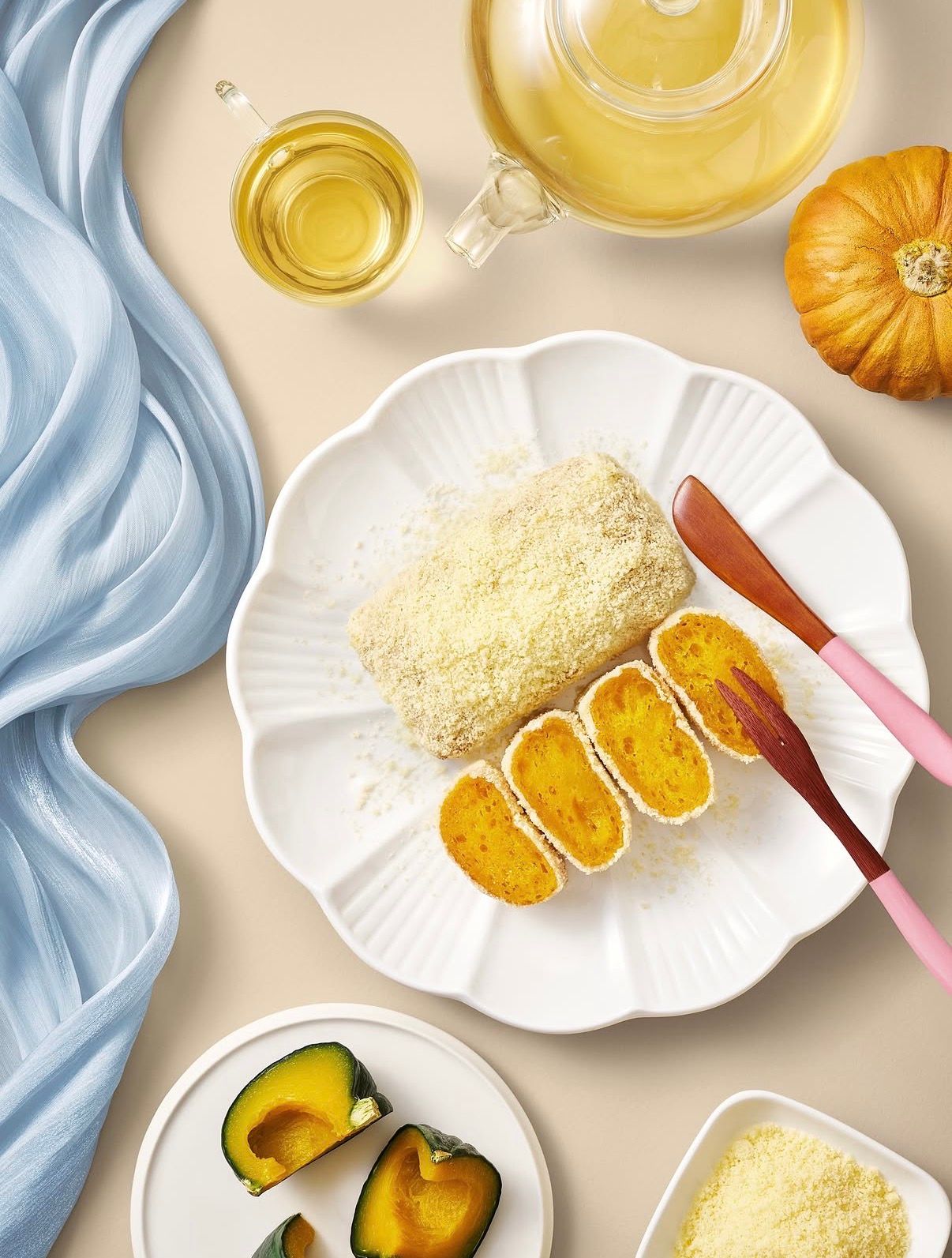 【韓国ダンキン】お餅好き必見！限定店舗に新作「カボチャきな粉カステラドーナツ」が先行登場