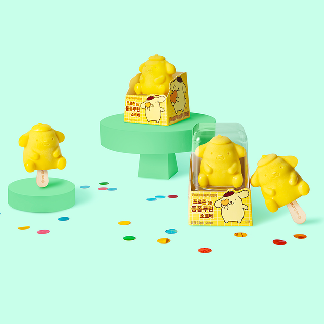 【韓国CU】食べるのがもったいない!サンリオの「ポム포ムプリン&ハンギョドン 3Dシャーベット」が新登場♡