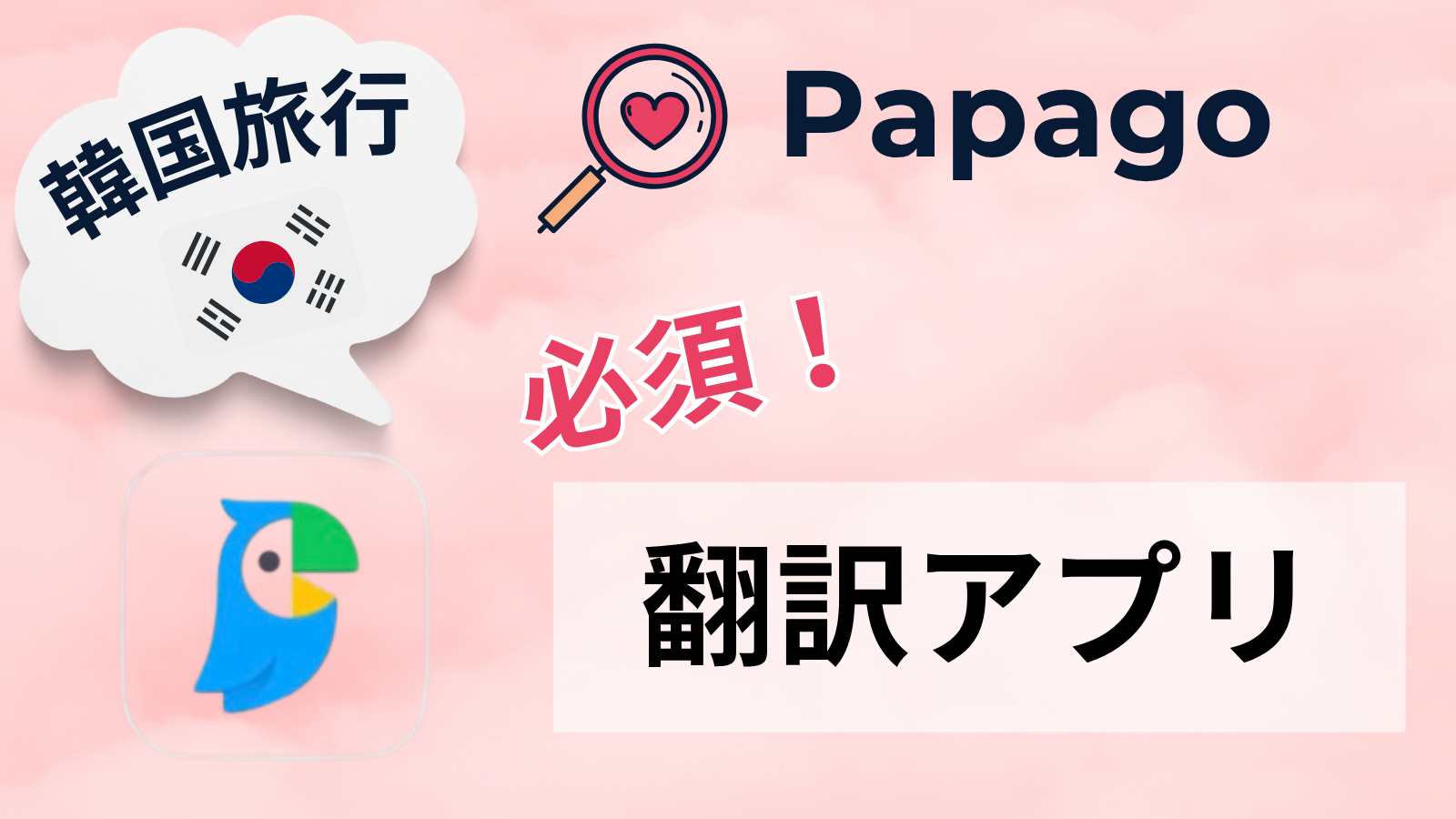 【韓国旅行者必見！最強翻訳アプリ！】パパゴがないと韓国旅行が始まらない！