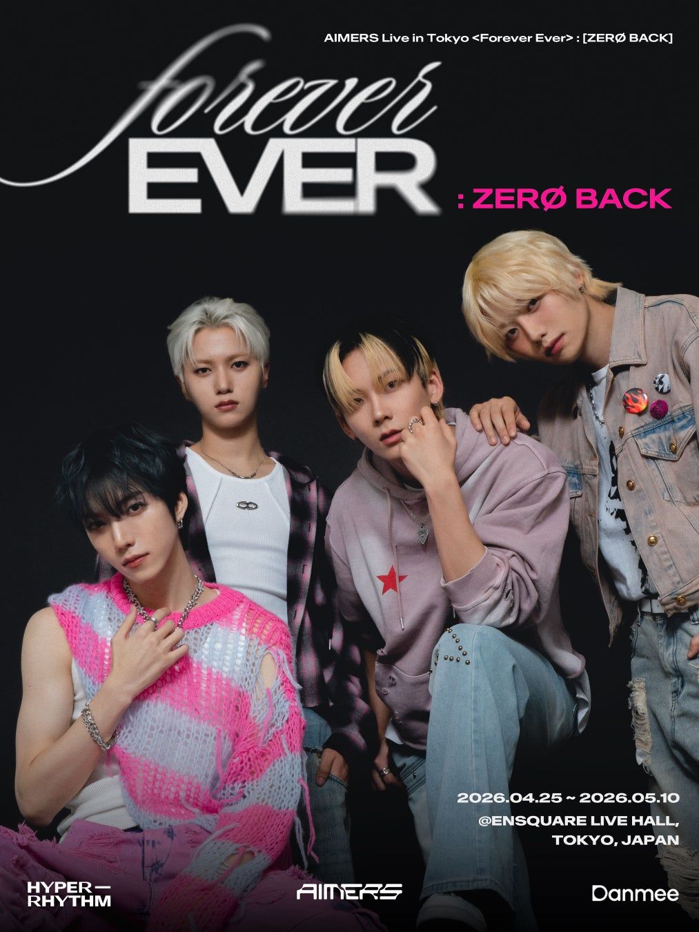 AIMERS（エイマス）、新体制で東京に帰還。4月開幕の来日公演「Forever Ever : [ZERØ BACK]」に込めた想いとは