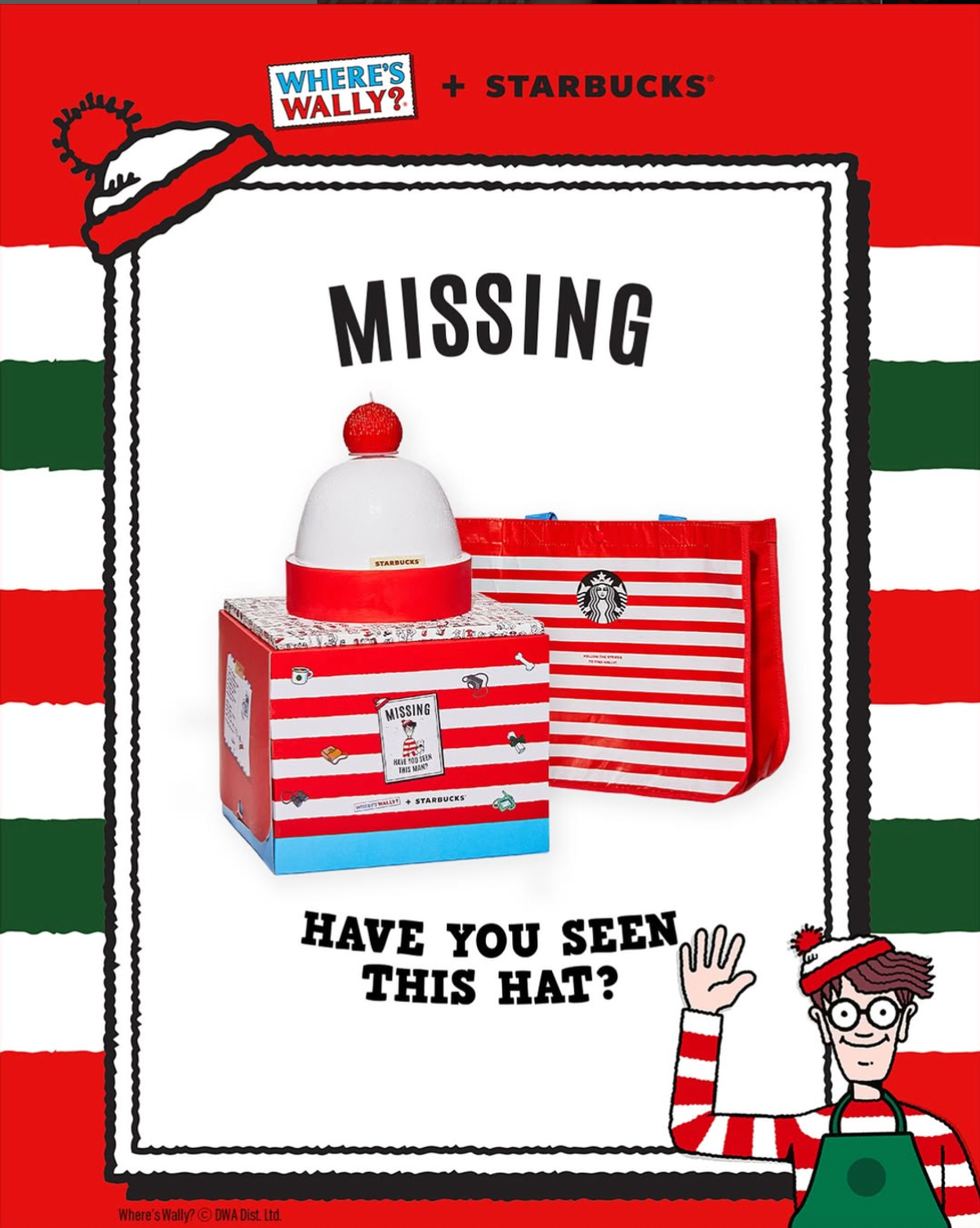 スターバックス韓国×ウォーリー|帽子モチーフのホールケーキ登場!10月27日オンライン限定先行販売🎩🍓