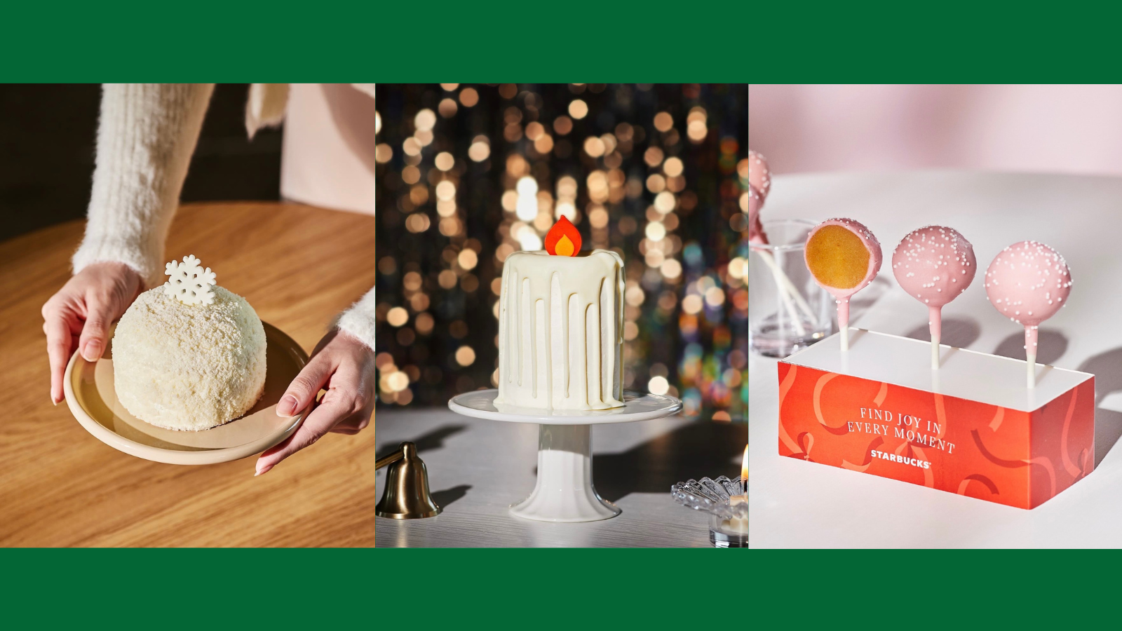 韓国スタバ｜ホリデー限定フード4種登場！「ホワイトキャンドルケーキ」ほか冬メニューが揃う🎄🍰