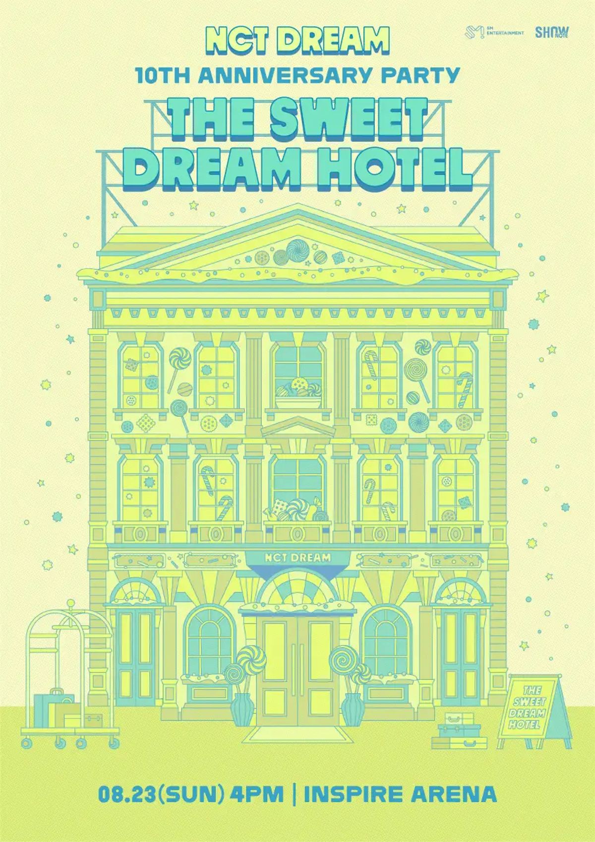 NCT DREAMデビュー10周年記念ファンミ『THE SWEET DREAM HOTEL』8/23(日)韓国より生中継決定!