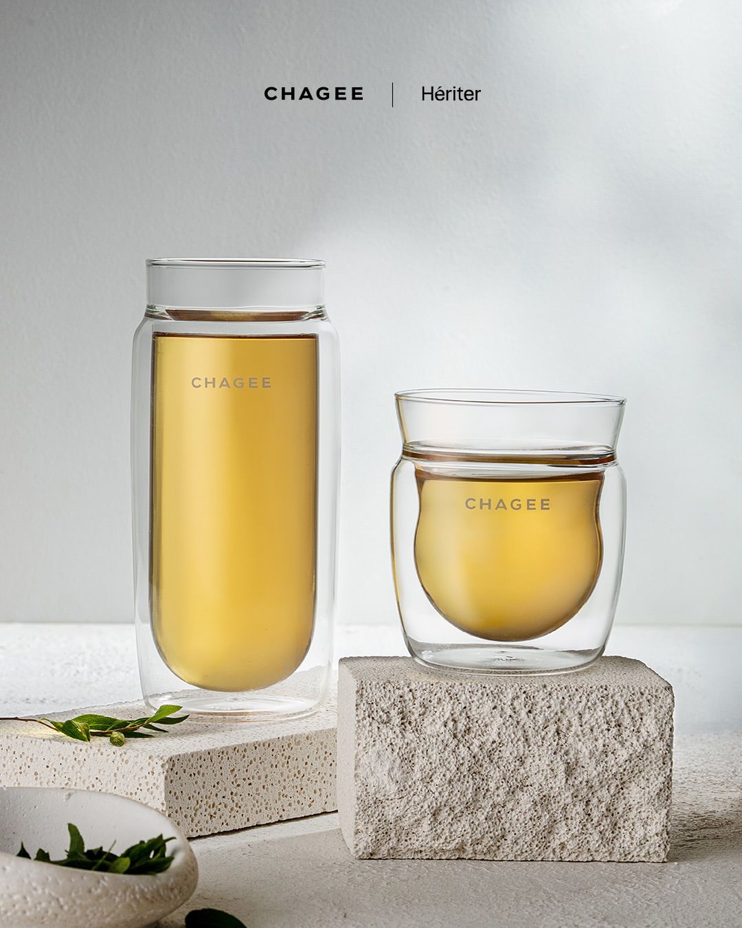 韓国CHAGEE×Hériterコラボ！清凉里店限定の耐熱ダブルウォールグラス2種類が登場