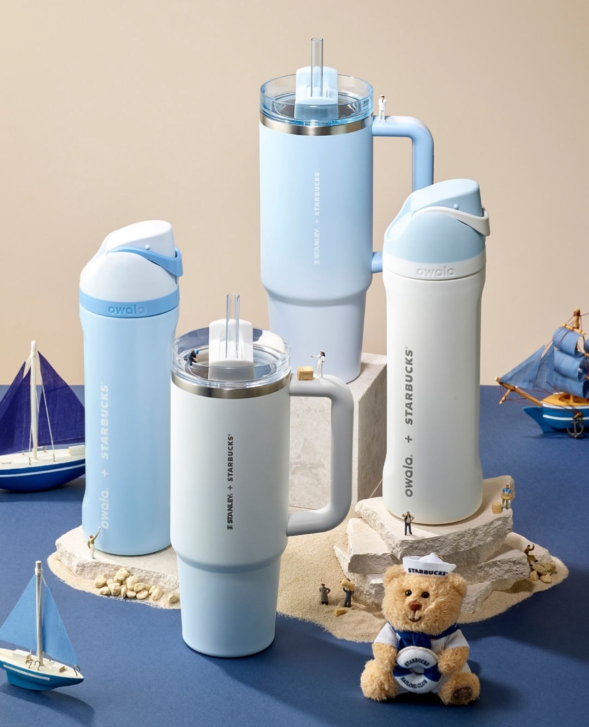 韓国スタバ2025夏限定「セーリングクラブMD」が8/12発売！タンブラーなど海を感じる爽やかグッズが登場