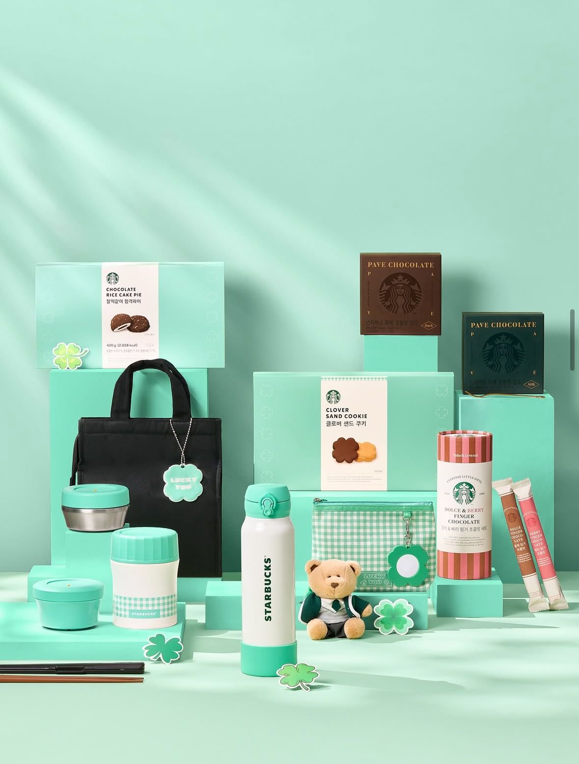 【韓国スタバ】四つ葉のクローバーで幸運を贈ろう🍀「クローバーMDシリーズ」が登場！