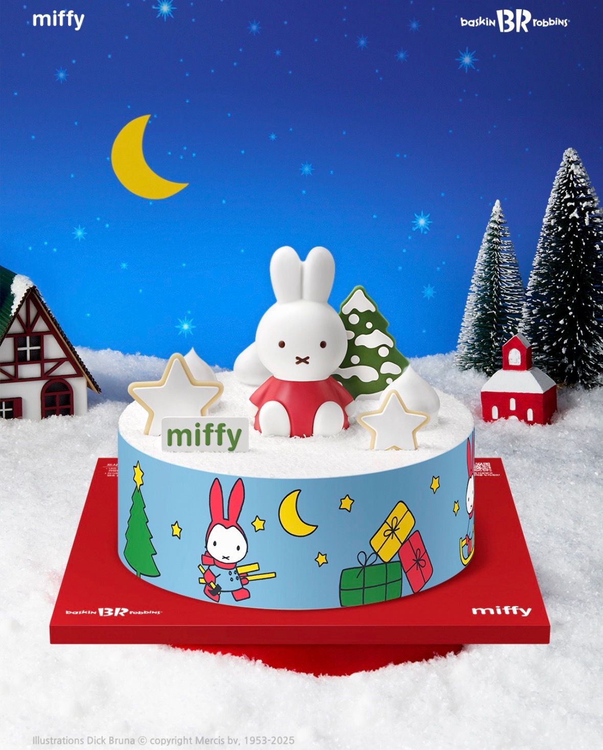 バスキン・ロビンス（サーティワン）韓国｜ミッフィーの冬のクリスマスケーキ登場！事前予約で最大30％割引