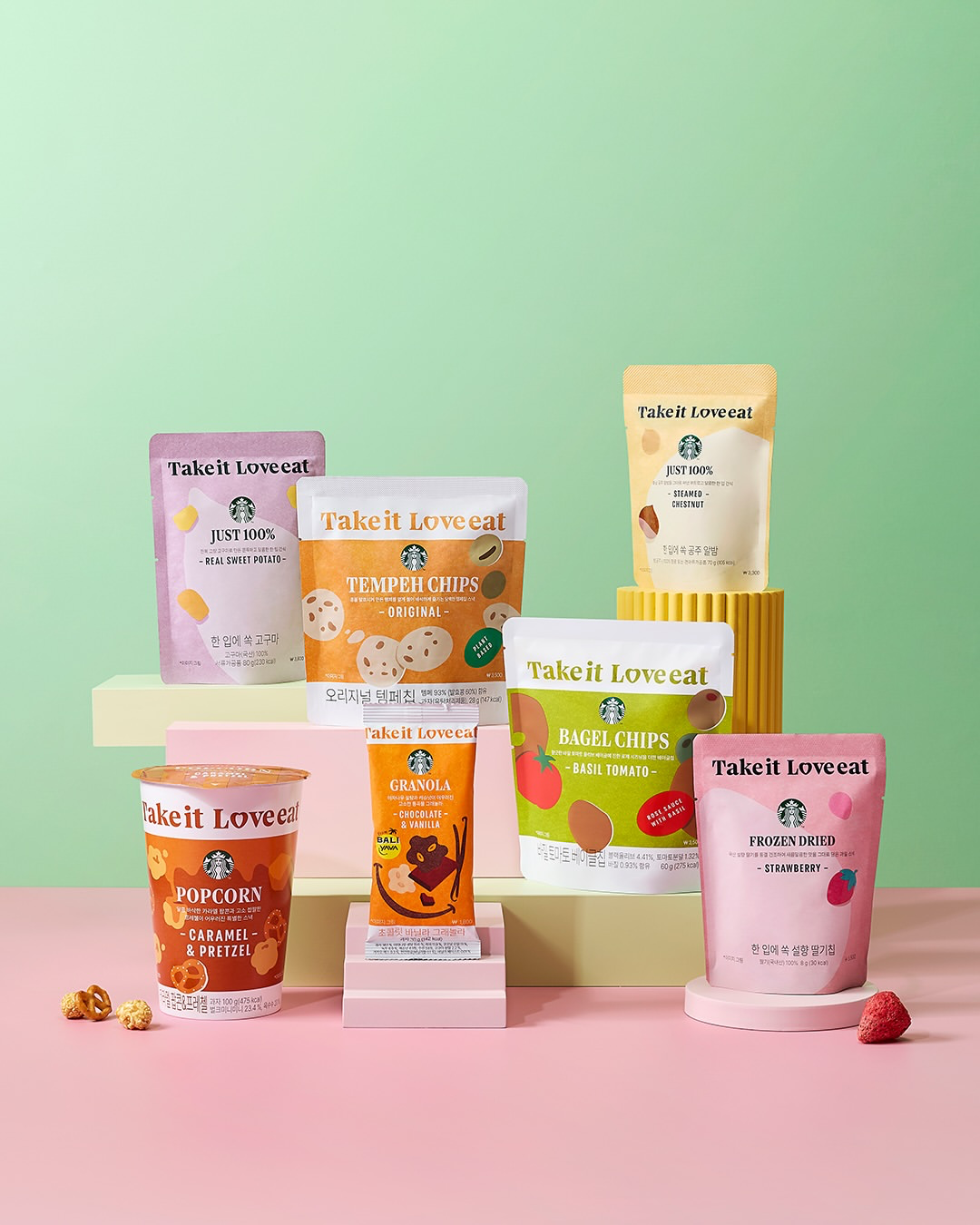 【韓国スタバ】限定バッグがもらえる！新作スナックシリーズ「Take it, Love eat」がお土産にぴったり