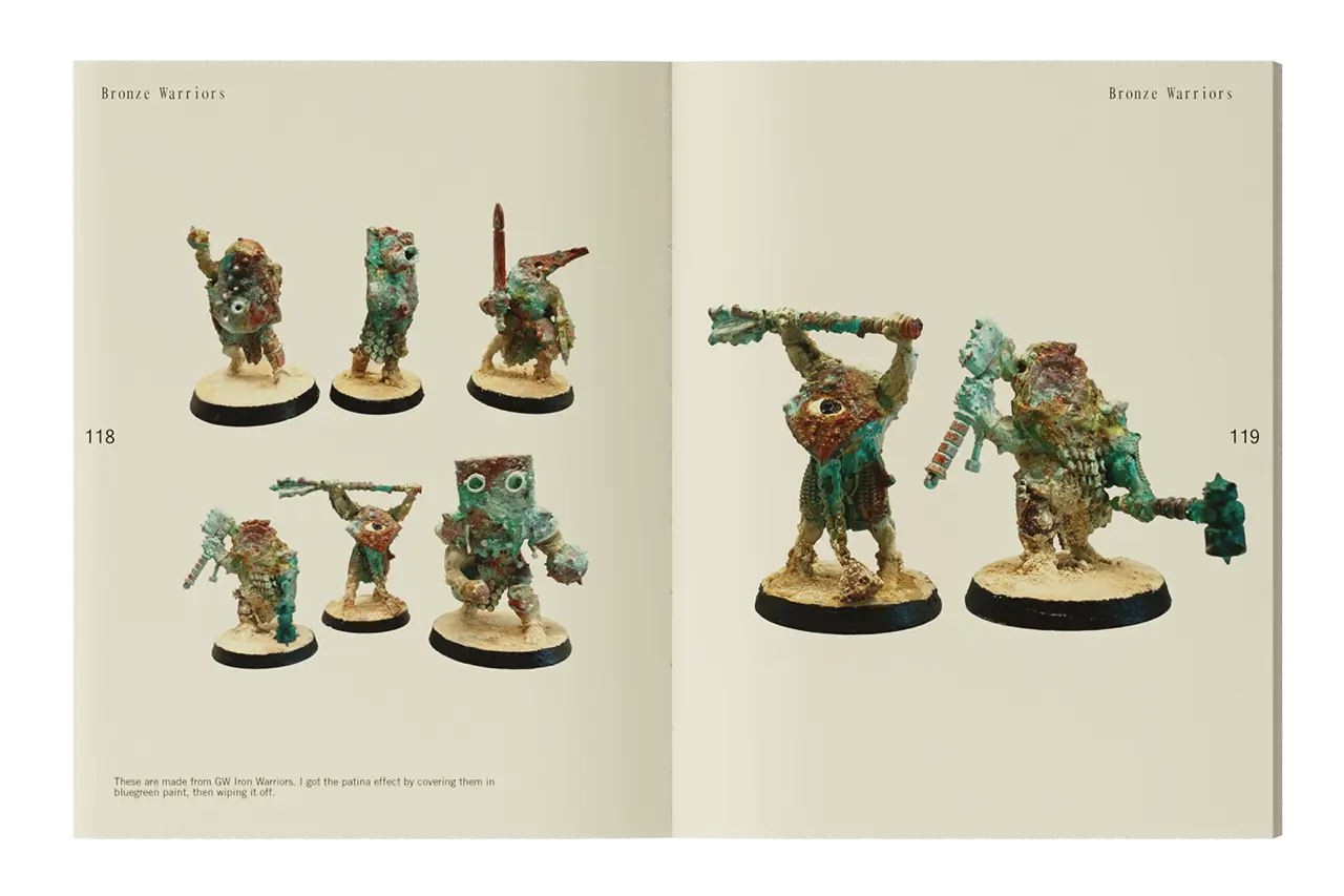 Image spread with rusty warriors