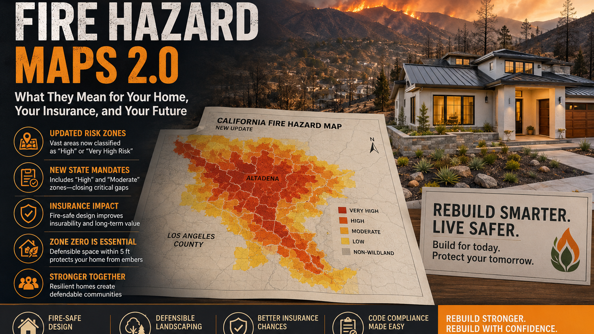 How California’s New Fire Hazard Maps Will Shape Where and How You Rebuild