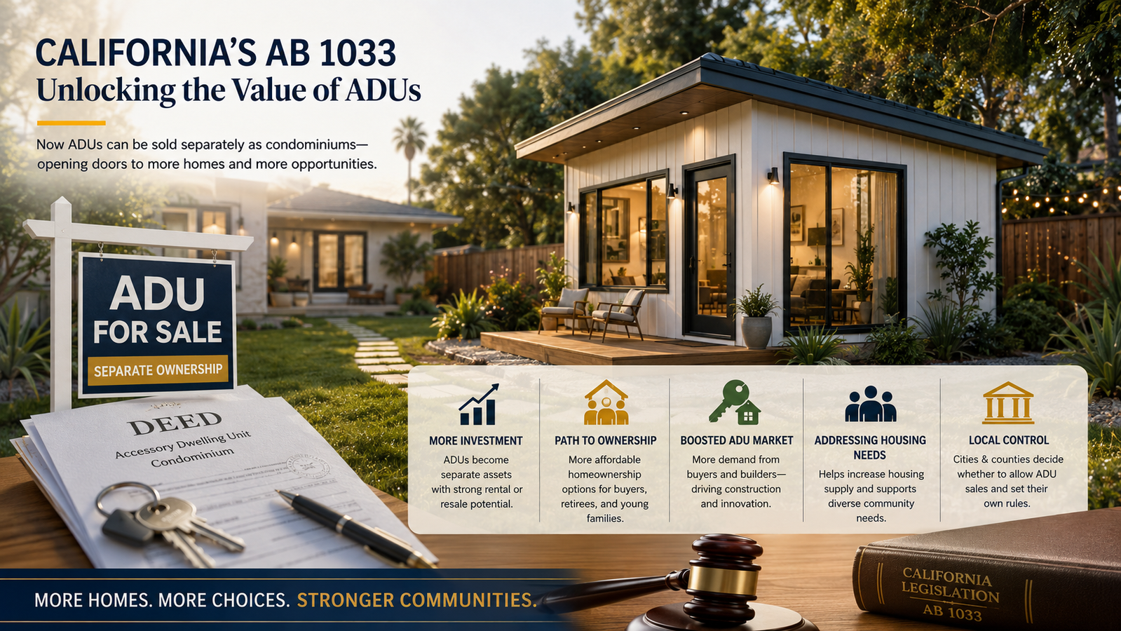 California's AB 1033: ADU Sales Take Off and Reshape the Housing Market