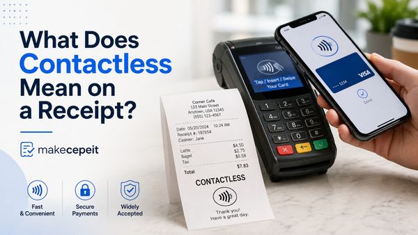 What Does Contactless Mean on a Receipt?