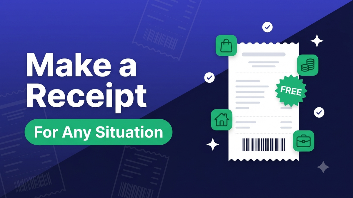 Make a Receipt: For a Sale, Cash, Rent or Client (2026)