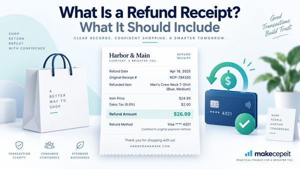 What Is a Refund Receipt? What It Should Include