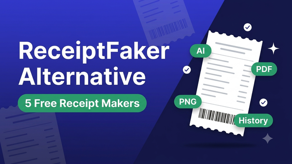ReceiptFaker Alternative: 5 Best Free Receipt Makers (2026)