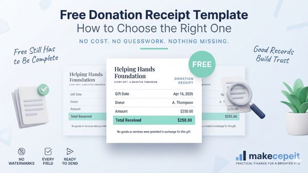Free Donation Receipt Template: How to Choose