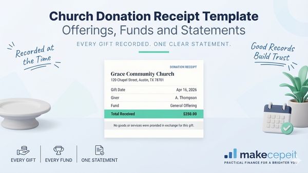 Church Donation Receipt Template: What to Include