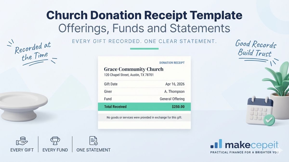 Church Donation Receipt Template: What to Include