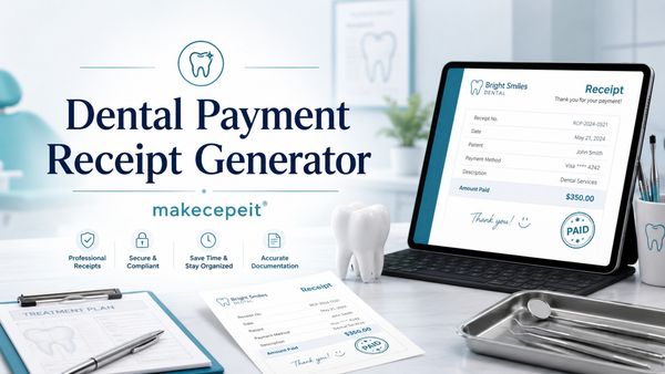 Dental Payment Receipt Generator