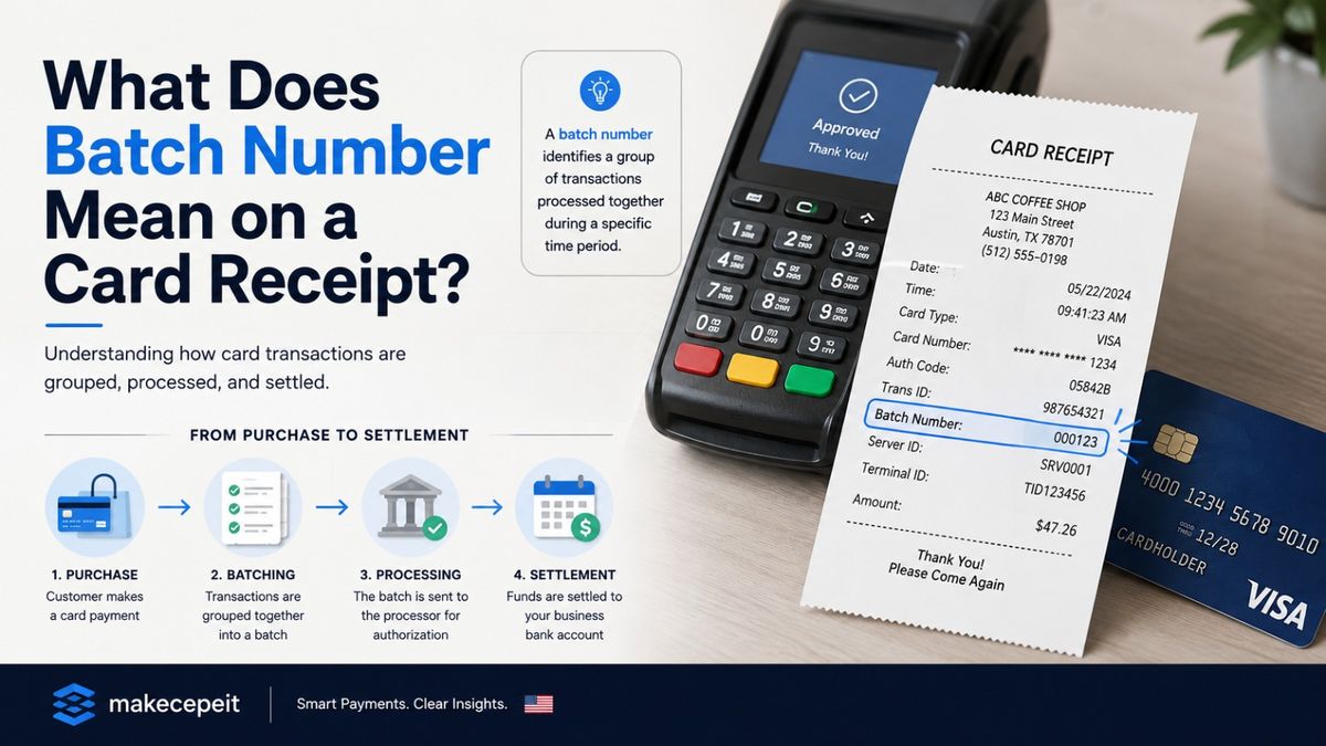 What Does Batch Number Mean on a Card Receipt?