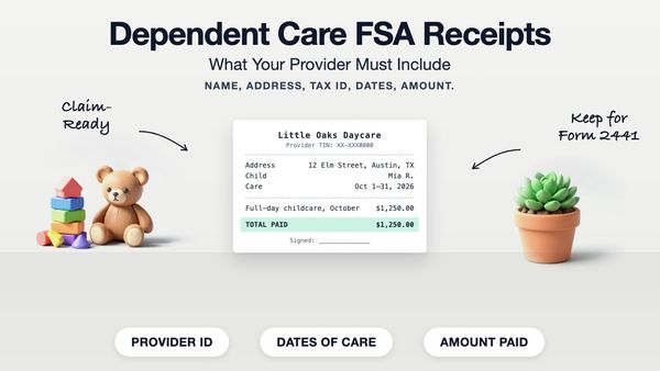Dependent Care FSA Receipts: What Your Provider Must Include