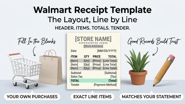 Walmart Receipt Template: The Reusable Layout