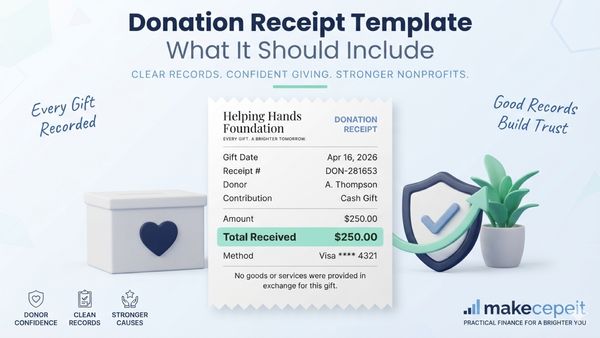 Donation Receipt Template: Fields and Format