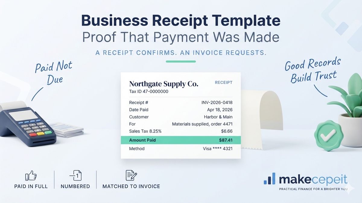 Business Receipt Template: What Yours Needs