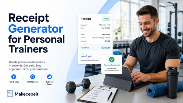 Receipt Generator for Personal Trainers