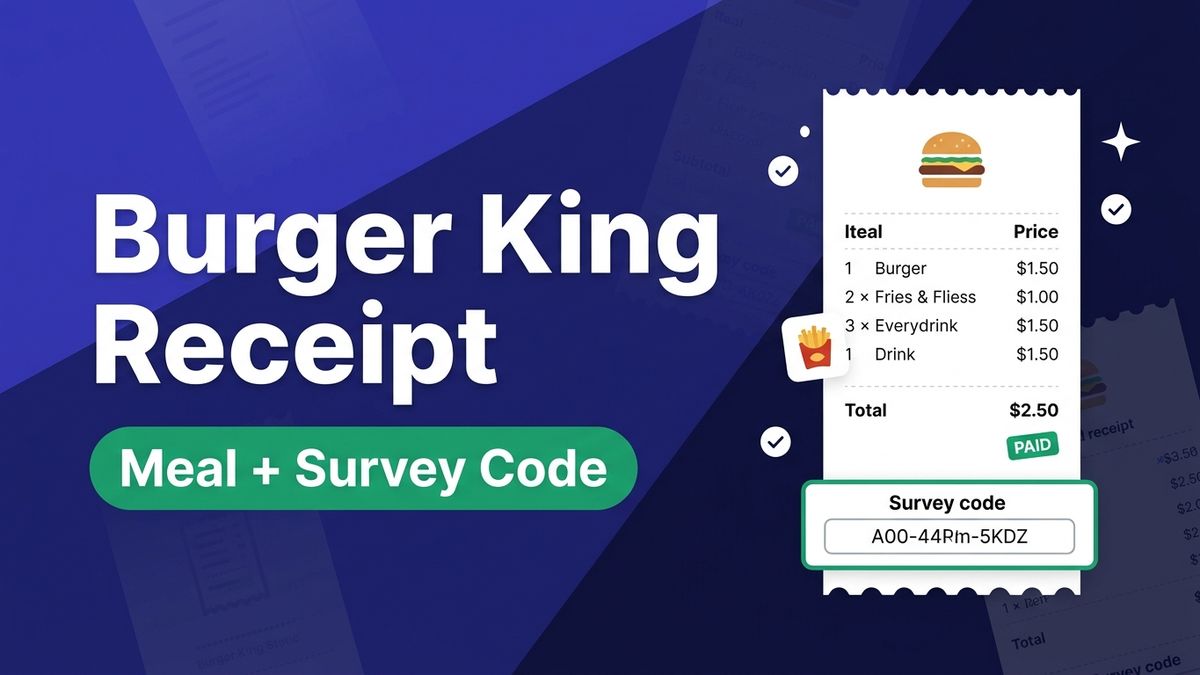 Burger King Receipt: What's On It & How to Get a Copy (2026)
