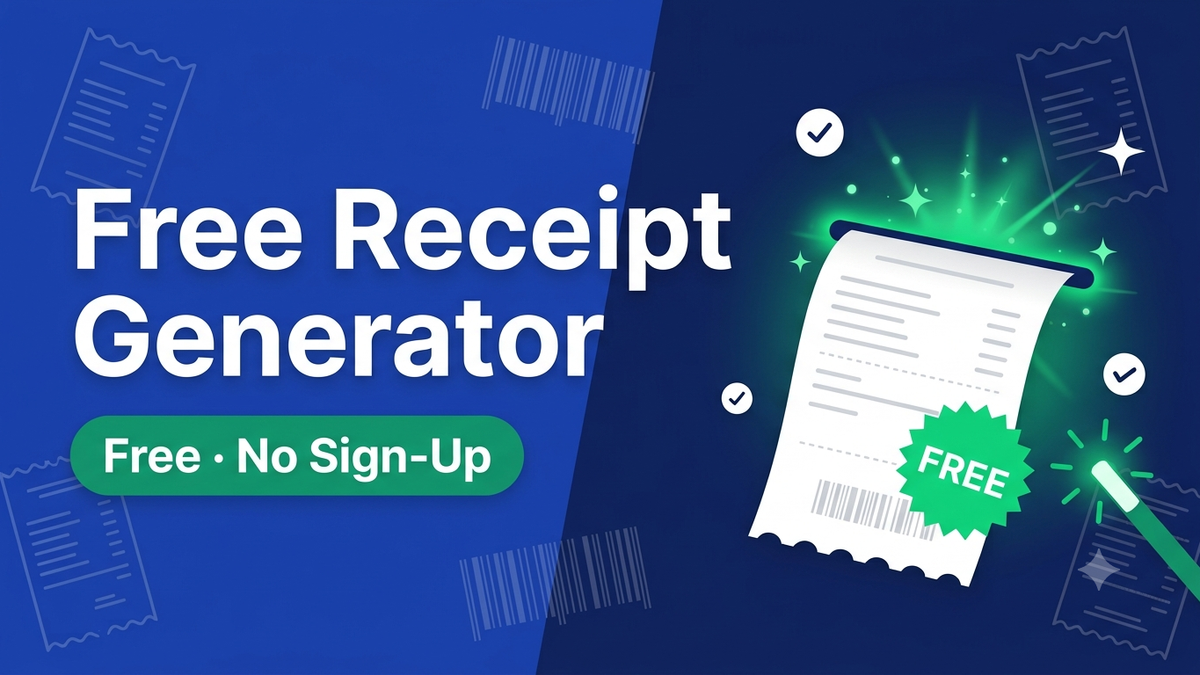 Free Receipt Generator: Create a Receipt Online Free (2026)