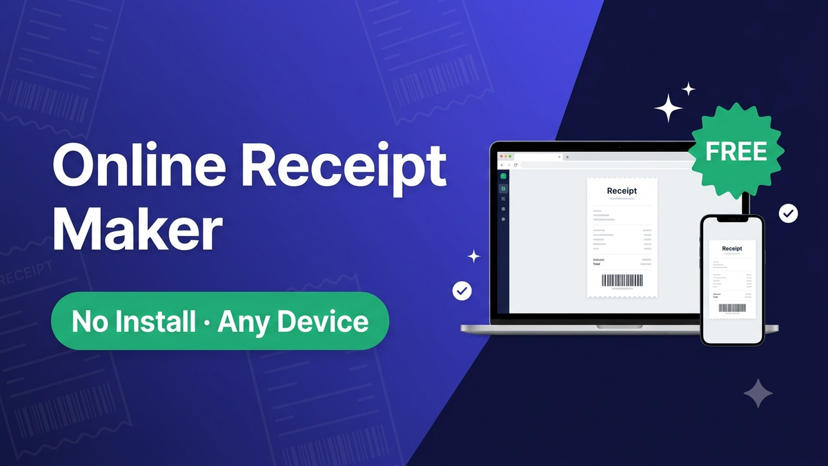 Online Receipt Maker: Create Receipts Free, No Install (2026)