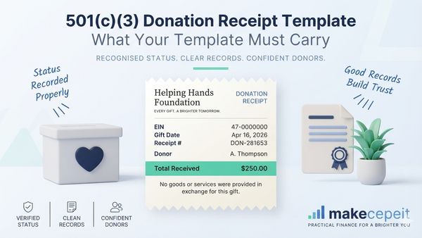 501(c)(3) Donation Receipt Template Guide