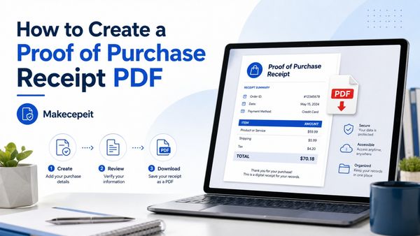 Proof of Purchase Receipt Generator PDF