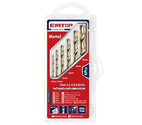 6 Pcs HSS twist drill bits set
