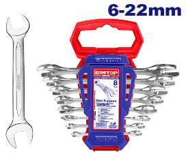 Double open end spanner set